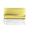 JRNDNIUO Gold Metallic Purse Flap Dazzling Small Clutch Bag Evening