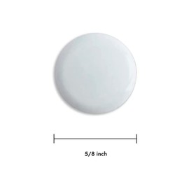 Set of 12 White Snap Fasteners 24L Snap Buttons 15mm Metal Buttons Snaps Press Studs Ring-Socket Buttons Fastener Snaps for Leather Jeans Fabric Jackets Clothes Bag DIY Craft