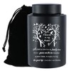 Stainless Black Large Urn for Human Ashes - Adult Keepsake