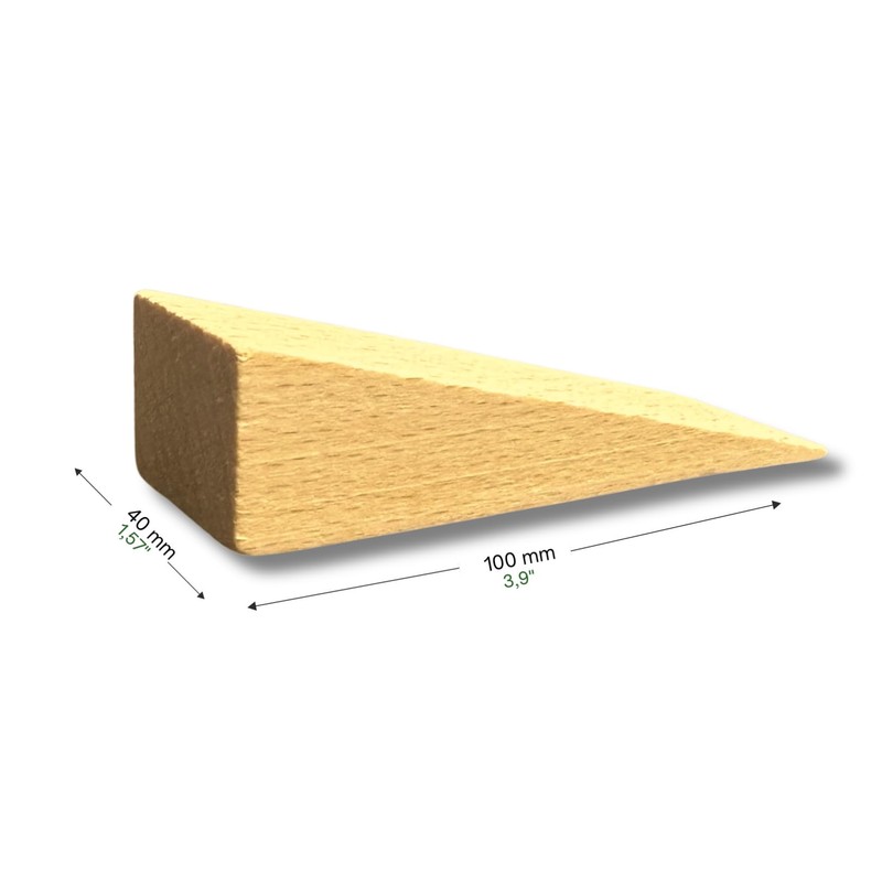 Tolux Wooden Wedges, Hardwood Wedge, Beech Wood Wedge, Wooden Doorstop,