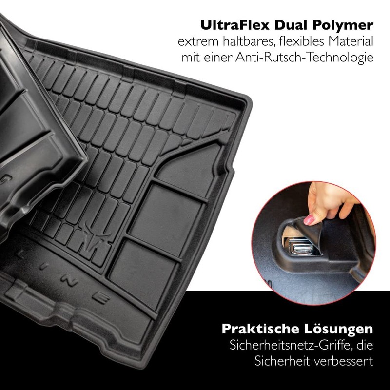 FROGUM ProLine 3D Rubber Mat, Exclusive Car Boot Mat, Boot