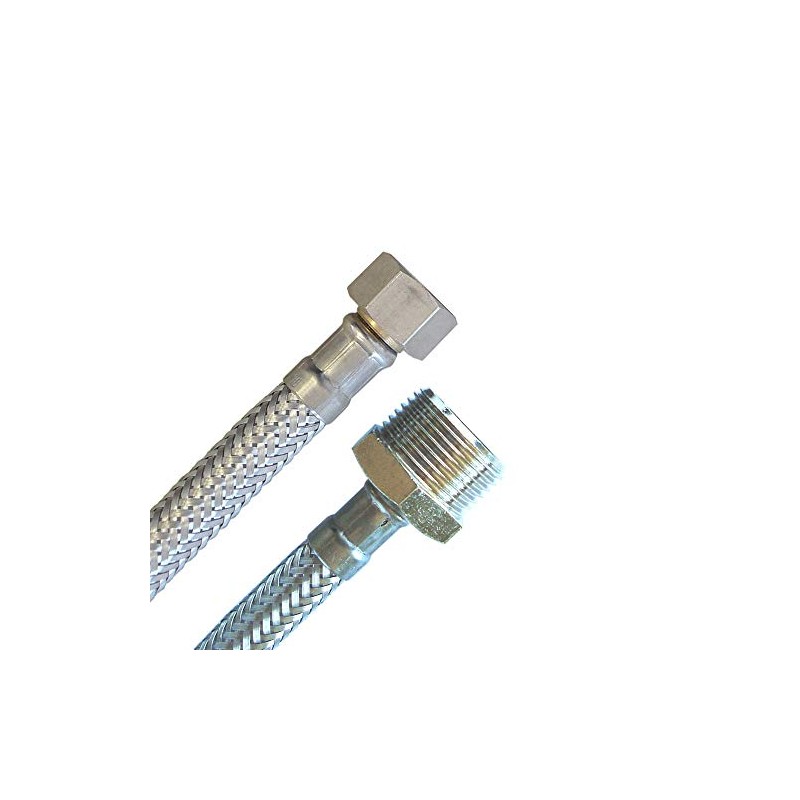 Reinforced hose 3/8 inch nut x 3/4 inch male thread