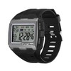 Electronic Digital Sport Multi-Alarm Day Water-Resistant Stopwatch Light Unisex Wristwatch Silver 2ea