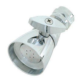 EZ-FLO Adjustable Shower Head, 1-3/4 Inch Face, 2 GPM, Brass Body with Chrome Finish, 15013