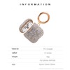 Sparkly Diamond Case for AirPods with Keychain, Shockproof Protective Premium