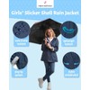 URBAN REPUBLIC Girls' Rain Jacket - Lightweight Waterproof Slicker Shell