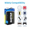 EASTAR BTS 9V Batteries, 9 Volt Battery Ultra Long Lasting