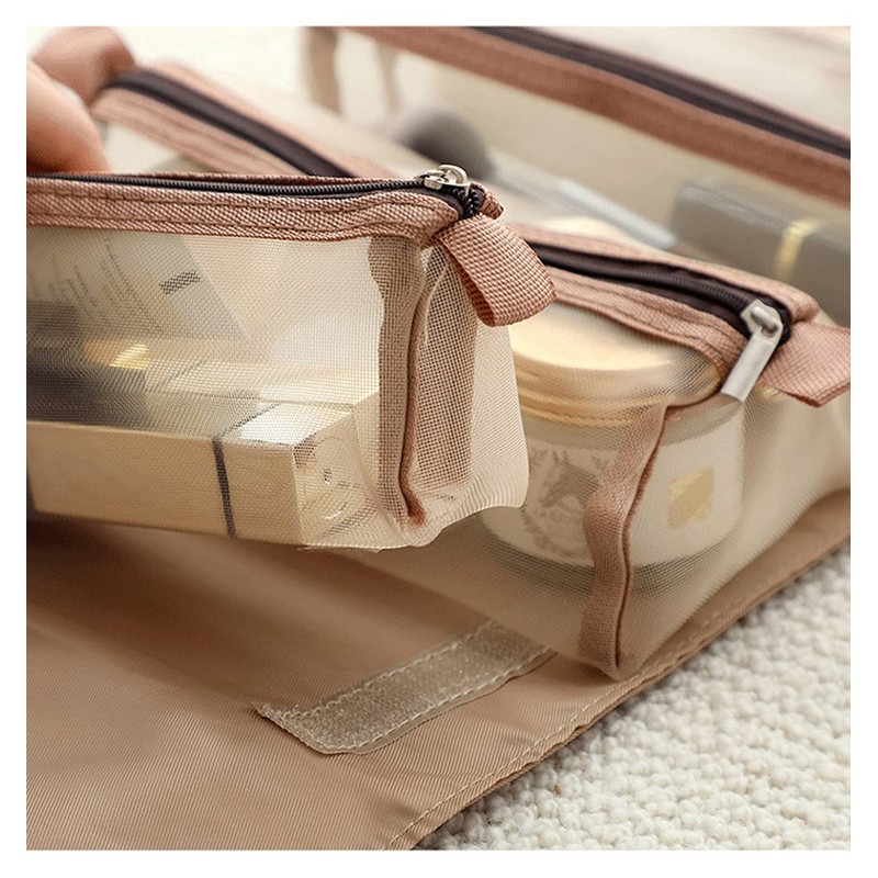 Msidd 4 in 1 Multi-functional Obi Cosmetic Pouch Makeup Pouch