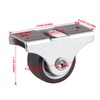 Skelang 4 Pcs Top Plate Fixed Castor, TPE Wheel, Silent