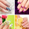 QEDBOJE 140 Pieces Nail Extension Silk Fibreglass Gel Kit False