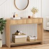 Entryway Table with Storage, Narrow Console Table with Drawers, 43.3'