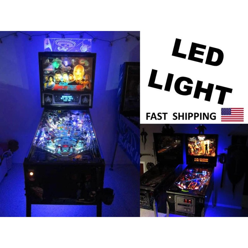 Bride of Pin-Bot Pinball Machine mod COLOR CHANGING LED light