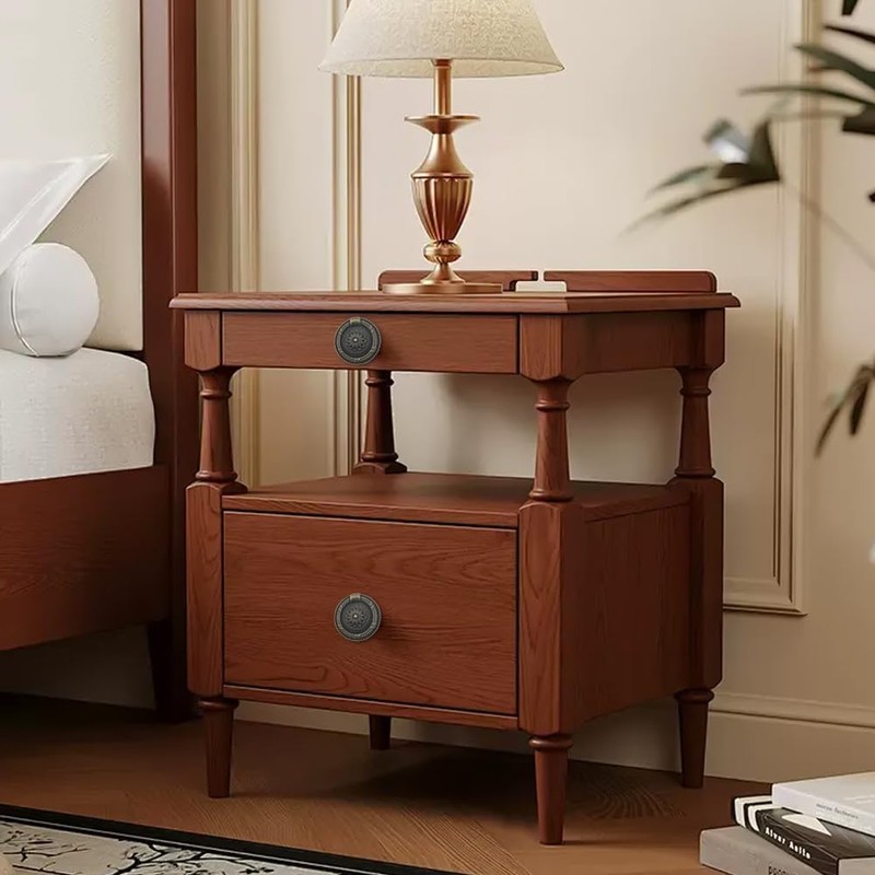 Qusmeiyici 8 Pack Drop Ring Handles, Cupboard Pulls, Vintage Bronze