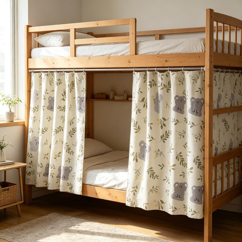ITODA Students Dormitory Bunk Bed Curtain Dustproof Ventilation Blackout Cloth