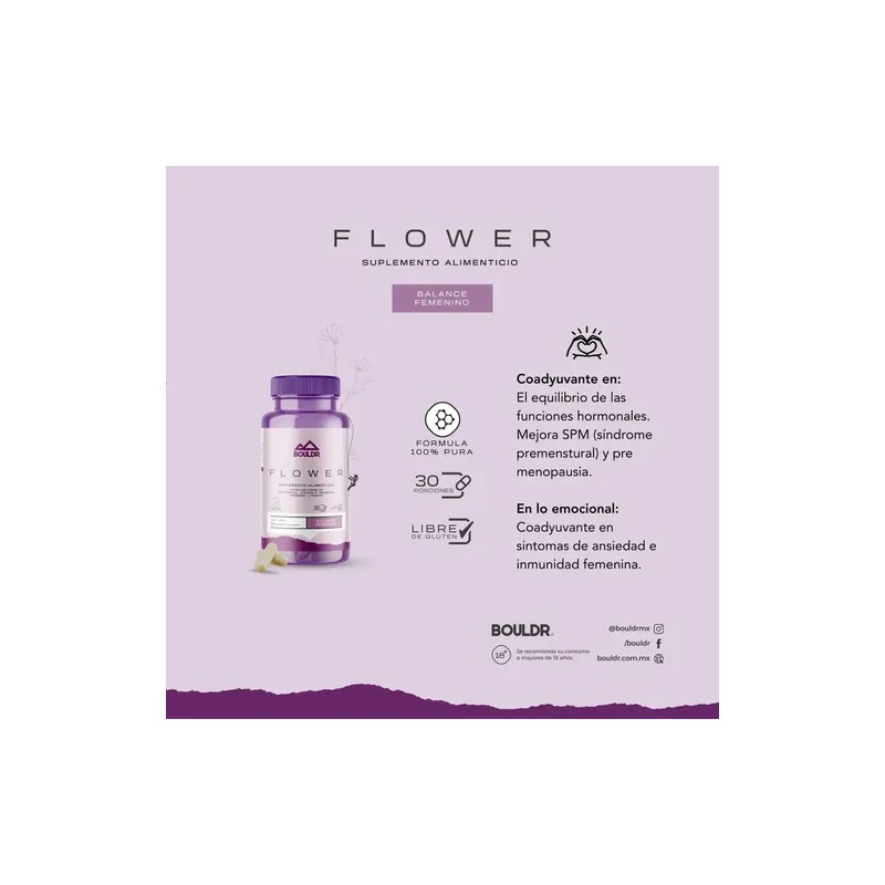 Flower Balance Femenino Cáps Myo Inositol Dim Bouldr