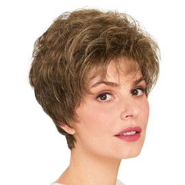 Lofty Sofie High Quality Synthetic Hair Wig Real Human Hair Mixed Dark Blonde Honey Blonde