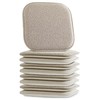 Elegant Comfort 8 Pack Chair Cushion Covers - Skid-Proof Rubber