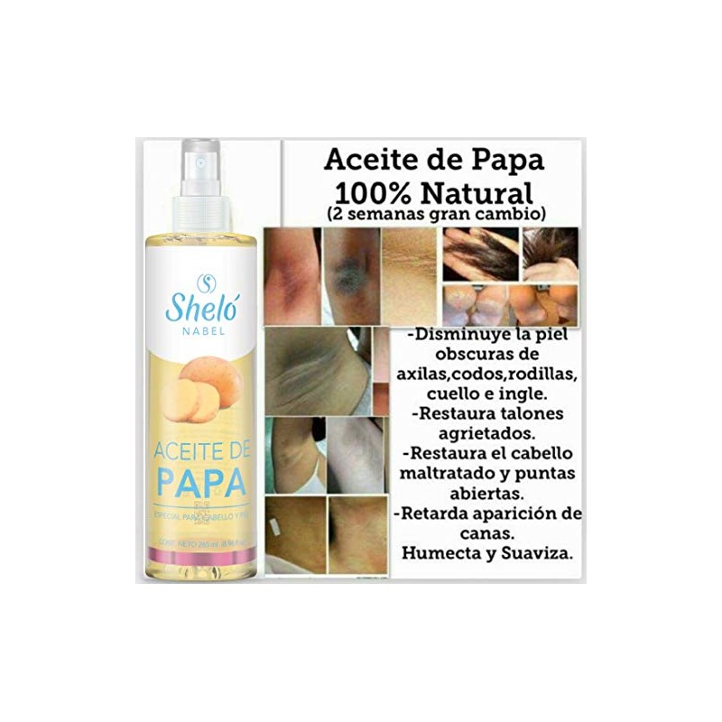 Aceite de papa | Fortalece el cabello maltratado y seco