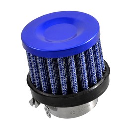 REPAIROCK Auto Car Universal 25mm 1" Inlet Dia Air Intake Cone Filter Parts Blue Auto Replacement Parts