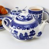 Blue Willow Tea Pot 1L Ceramic Kitchen Serving Traditional English