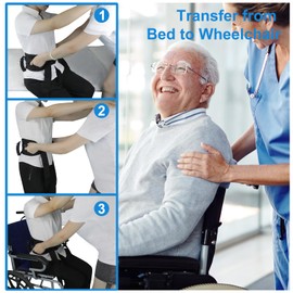 Gait Belts for Seniors, Gate Belts Medical for Elderly, Gait Belt with Handles, Transfer Belt for Elderly and Disabled, Lift Belt for Elderly Adults, Safety Medical Belt for Physical Therapy Handicap