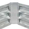 Sunnydaze 59.5" L-Shaped Raised Metal Garden Bed - Galvanized Steel