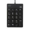 Sanwa Supply NT-18UH2BK Numeric Keypad with USB 2.0 Hub, Black