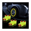 12PCS Fluorescent Skull Car Tire Valve Stem Caps, ABS Corrosion