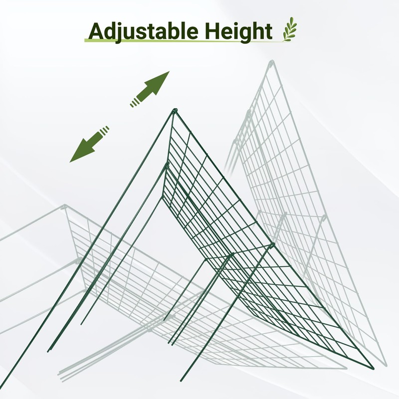 Toriexon Cucumber Trellis for Raised Bed, 48" L x 48"