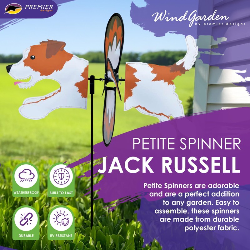 Premier Kites Petite Spinner Jack Russell – Whimsical Wind Spinner
