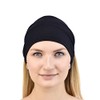 Jasmine Silk Unisex Bamboo Headband Hair Band (Black)