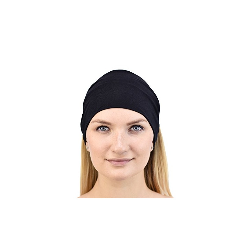 Jasmine Silk Unisex Bamboo Headband Hair Band (Black)