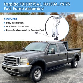 F81Z9275AJ FG239A Fuel Tank Sending Unit Sender Kit fit for Fo-rd F250 Super Duty 1999-2003 V8 7.3L Diesel, for F350 Super Duty 1999-2003 V8 7.3L Diesel 137.0" or 158.0" or 172.0" Wheelbase