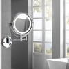 Cavoli Wall Mounted Makeup Mirror with LED Lighted 10x Magnification,3