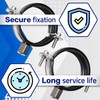 Reinforced Pipe Clamps M8/M10 with Rubber Seal and Diameter 48