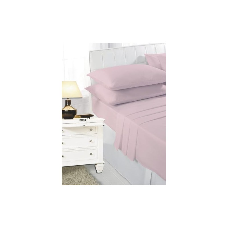 K Collection Percale Easy Care Polycotton Fitted Sheets Single -