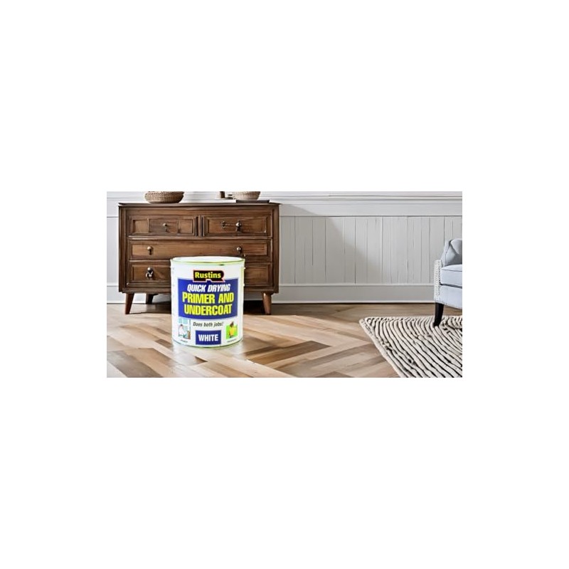 Rustins Quick Drying Primer And Undercoat White 1L