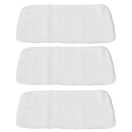 banapoy 3Pcs 4 Capas Algodón Orgánico Sin Blanquear para El Aceite Ricino Pack, Almohadillas Reutilizables de Aceite de Ricino para Compresas Calientes, Aceite de Ricino Franela Algodón