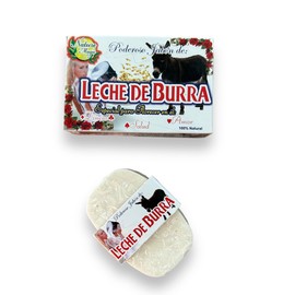 Jabon de leche de Burra, Donkey's Milk Bar Soap, for moisturizing, hydrating skin and attracting good luck, 100% natural