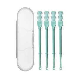 AIXXCUVQ 3pieces Lightweight Nose Trimming Artifact For Grooming Anti-Slip Handle For Comfortable Grip Easy To Shave Hair, Light green, 3-pack packaging