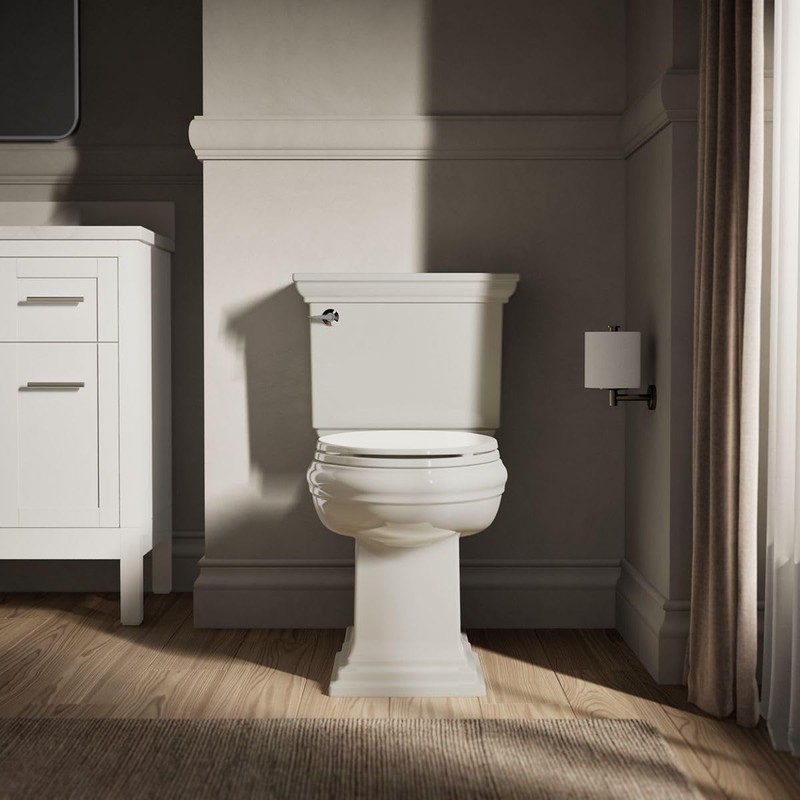 KOHLER K-4774-47 Brevia Elongated Toilet Seat with Quick-Release Hinges And