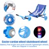 Pack of 4 80 mm Scooter Wheels, LED Scooter Replacement