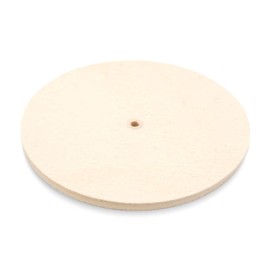 Polishing Wheel for Felt Sanding Block (95% Wool) with Hole, Diameter 200 mm, 5 mm Thick, Polishing Felt for Angle Grinder and Lathe, Sanding Block Disc Made of Wool Felt - Made in Germany