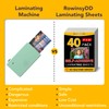 40 PCS Self-Adhesive Laminating Sheets, 9 x 12 Inches Clear