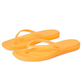 Crocs Women's Miami Frosted Flip Flop, Orangesicle, 10 US