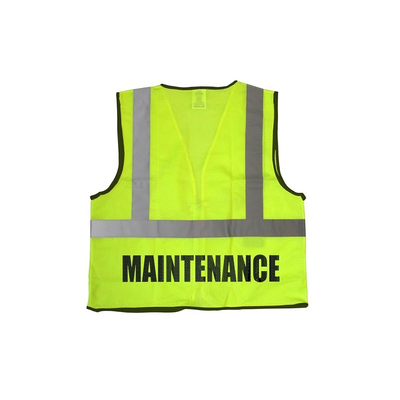 Qraphic Tee Maintenance Safety Vest, screen printed, Type R Class