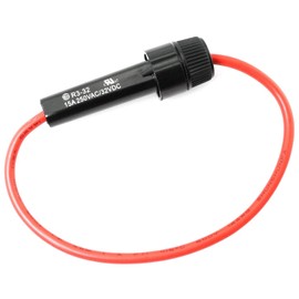 SQXBK Inline Fuse Holde with 6x30mm 1A Fuse