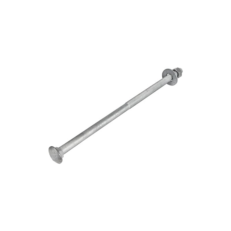 1/2" x 12" (25 Pack) Galvanized Carriage Bolt Kit, Hot