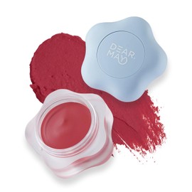 DEARMAY Pure Falling Mood Lip Pot No. 04 Pounding Heart 0.23 Oz. Vegan Lip Stain Lip & Cheek Multi-Use Tint With Hydrating Formula for Smooth Soft Blend Without Dryness or Fine Lines, Korean Makeup