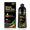 Lymznus Champú Tinte Herbal Negro Canas Color Instantáneo Mujeres Hombres